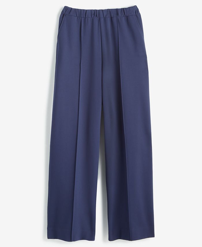 On 34th Women's Ponte Pull-On Wide-Leg Pants, Created for Macy's - Macy's