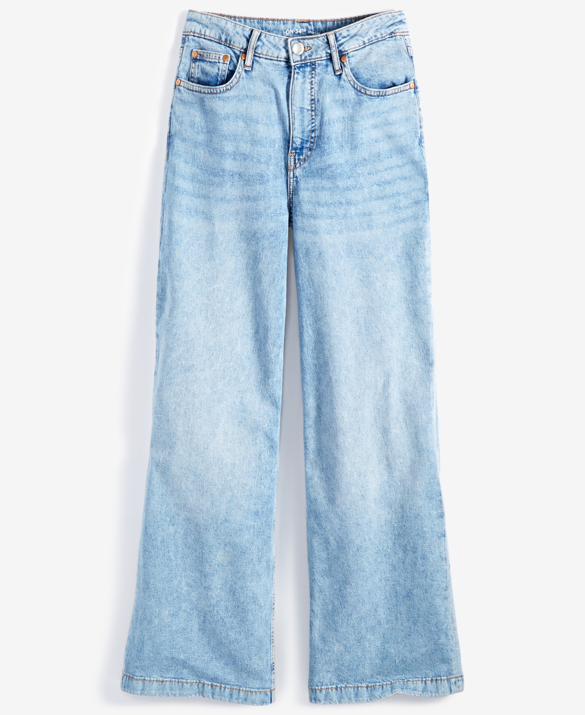 On 34th Women's High Rise Wide-Leg Jeans, Regular and Short, Created for Macy's