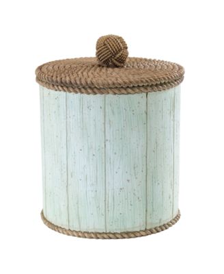 Beachcomber Seashells Resin Covered Jar