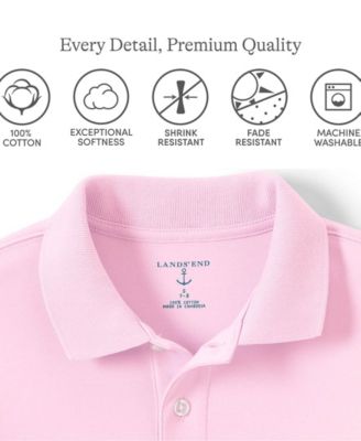 Boys Short Sleeve Interlock Polo Shirt