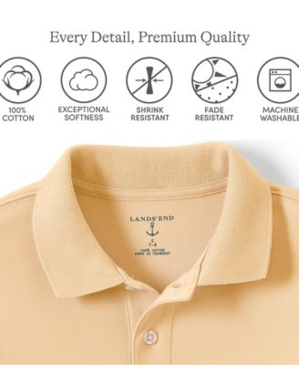 Boys Short Sleeve Interlock Polo Shirt