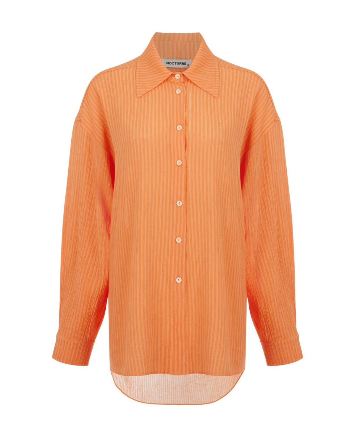 Nocturne Oversized Twin Set Shirt In Orange
