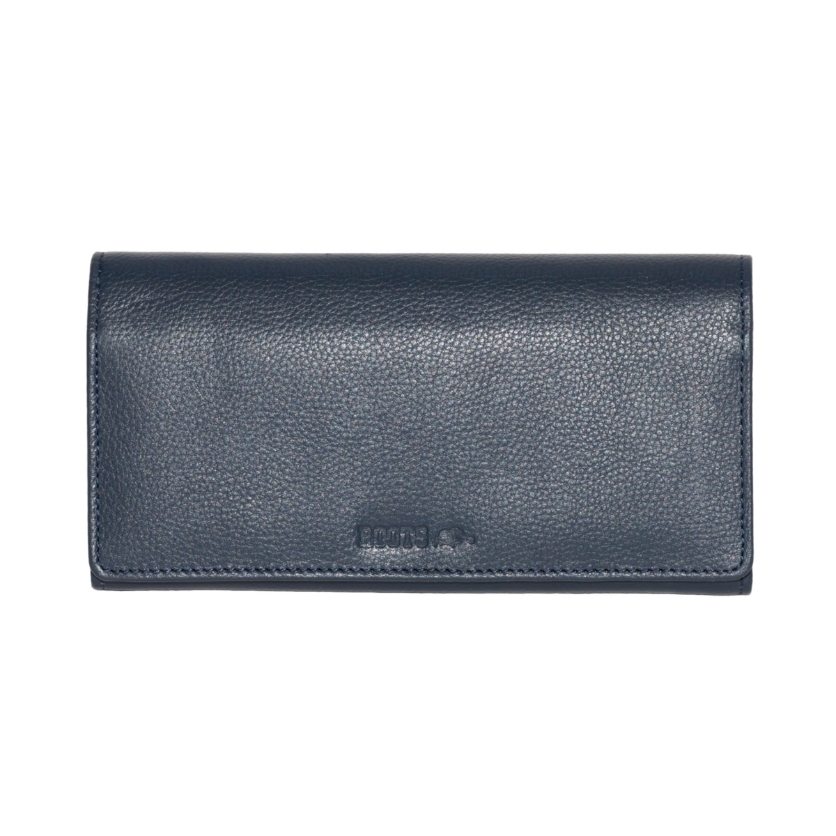 Ladies Large Clutch Wallet w/ Removable Checkbook - Navy