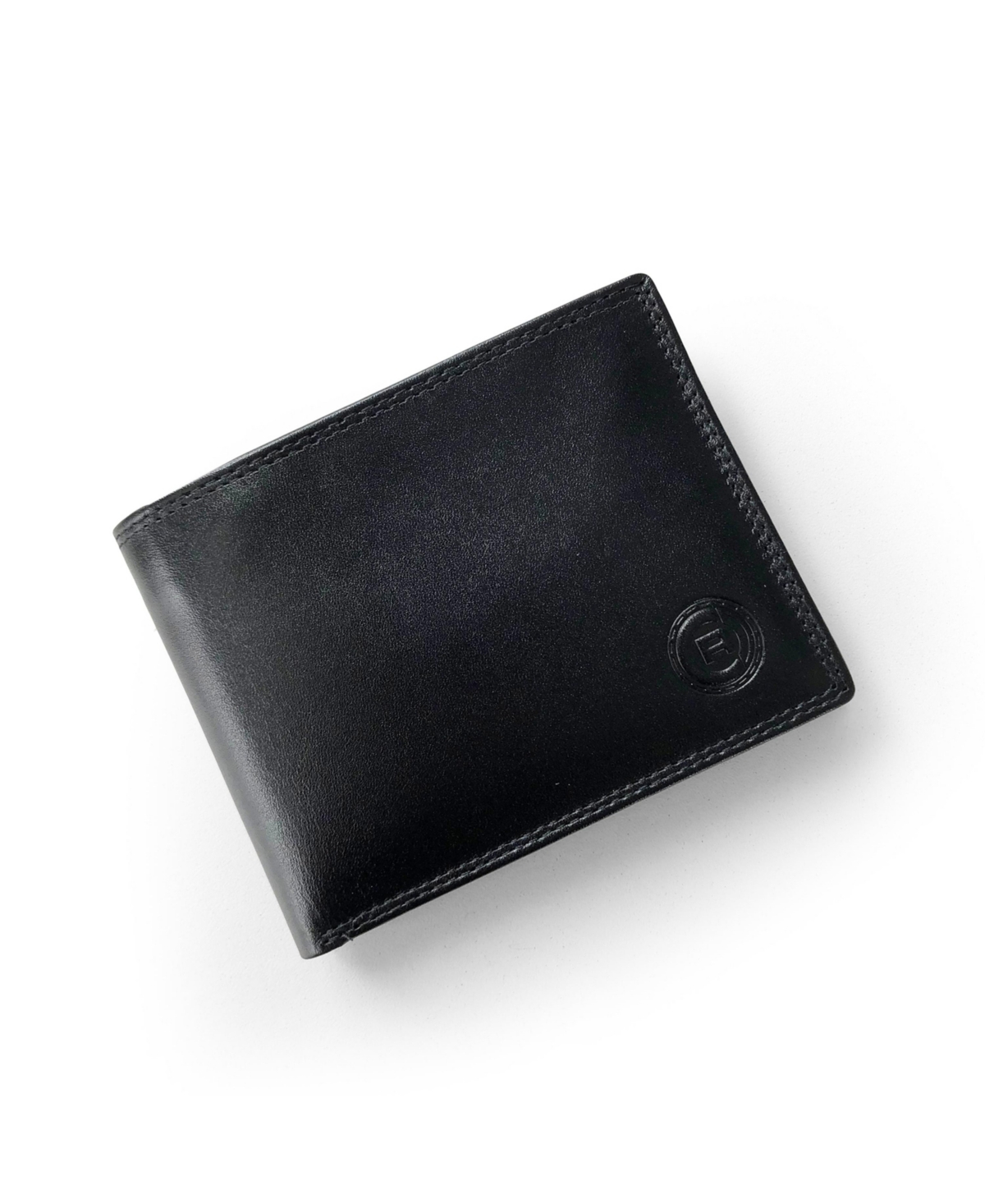 Men's Slim Fold Wallet with Removable Flap - Black