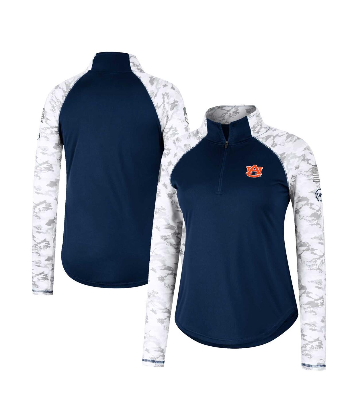 Colosseum Women's  Gray, Navy Auburn Tigers Oht Military-inspired Appreciation Mission Arctic Camo Ho