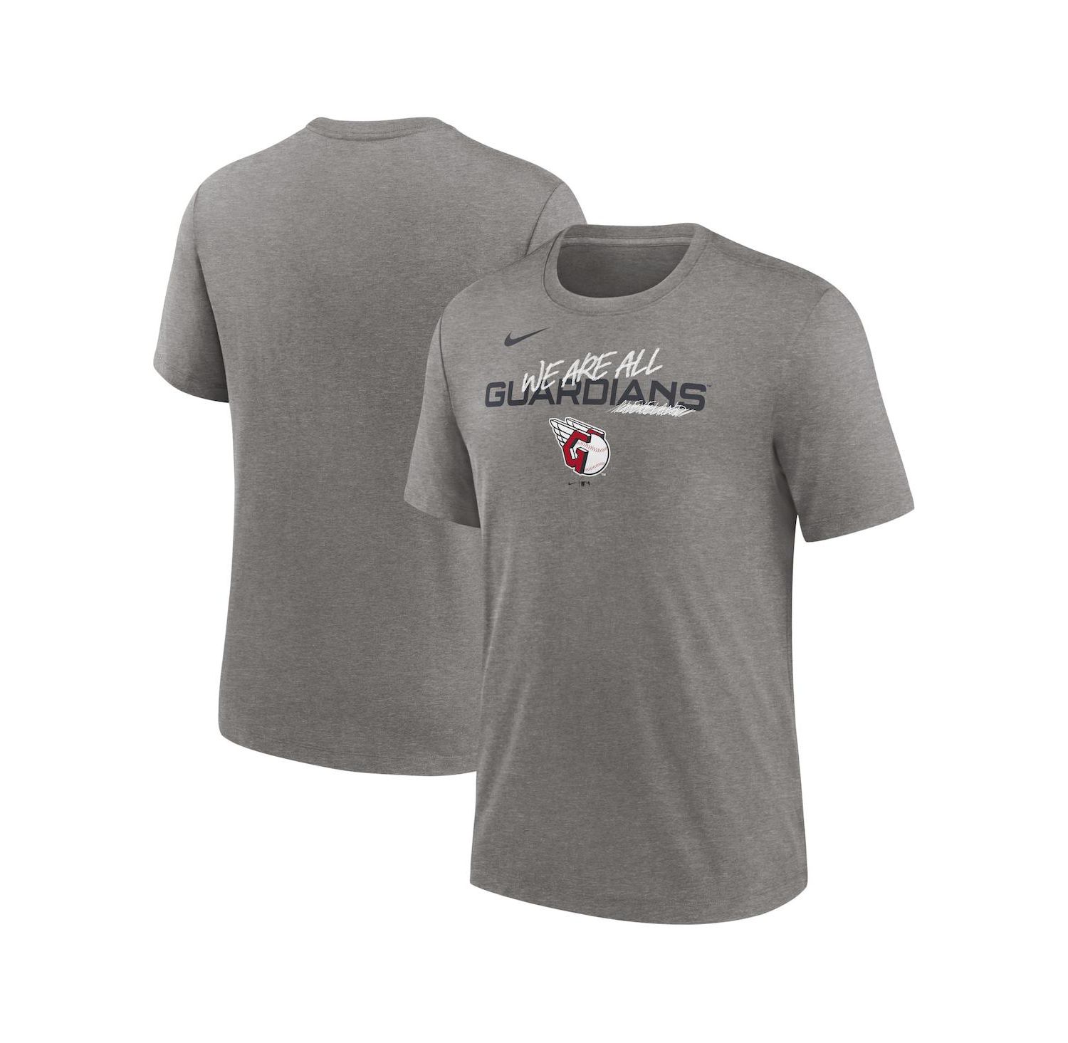 Men's Heather Charcoal Cleveland Guardians We Are All Tri-Blend T-shirt