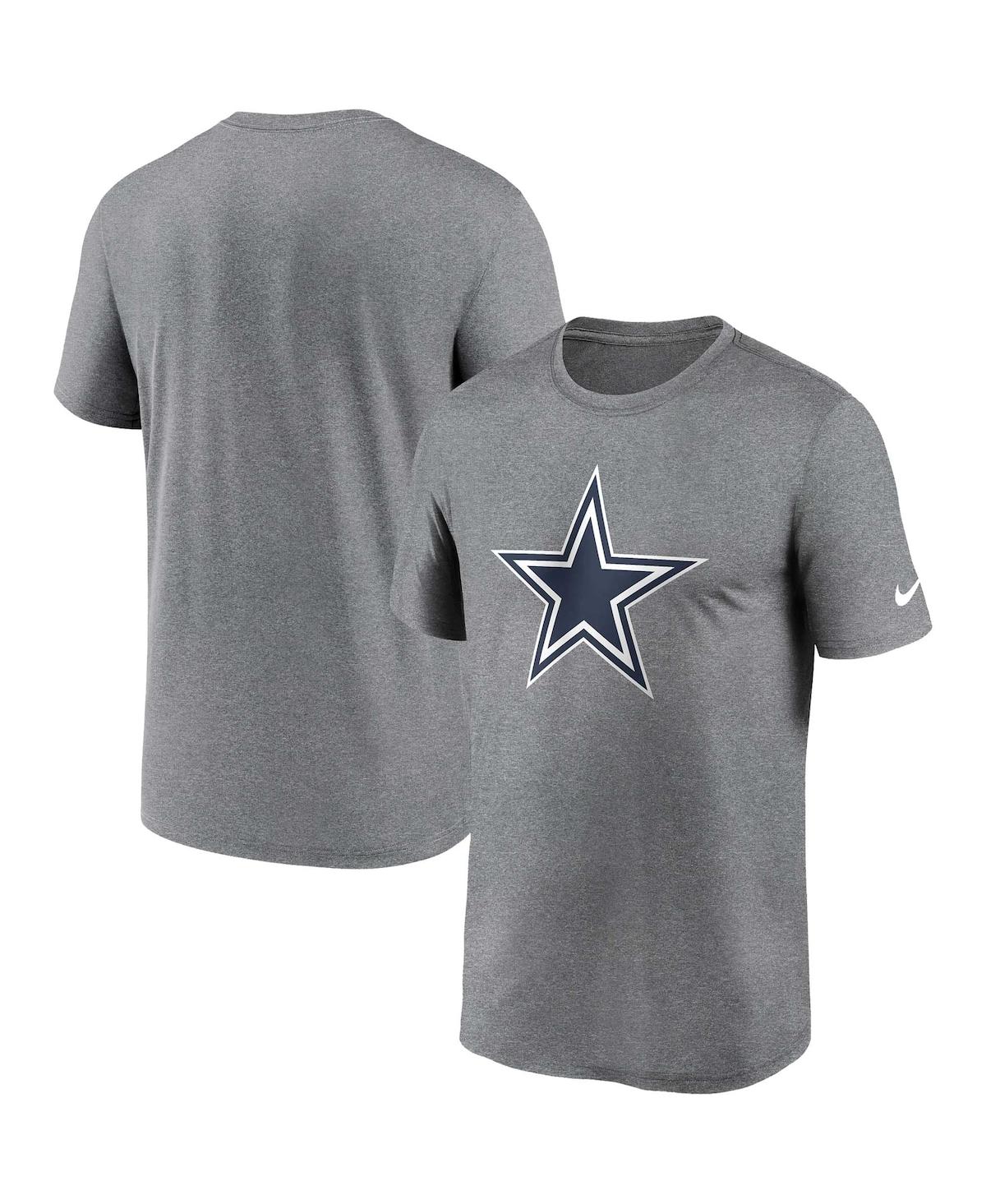 Men's NikeDallas Cowboys Legend Logo Performance T-shirt - Heather Charcoal