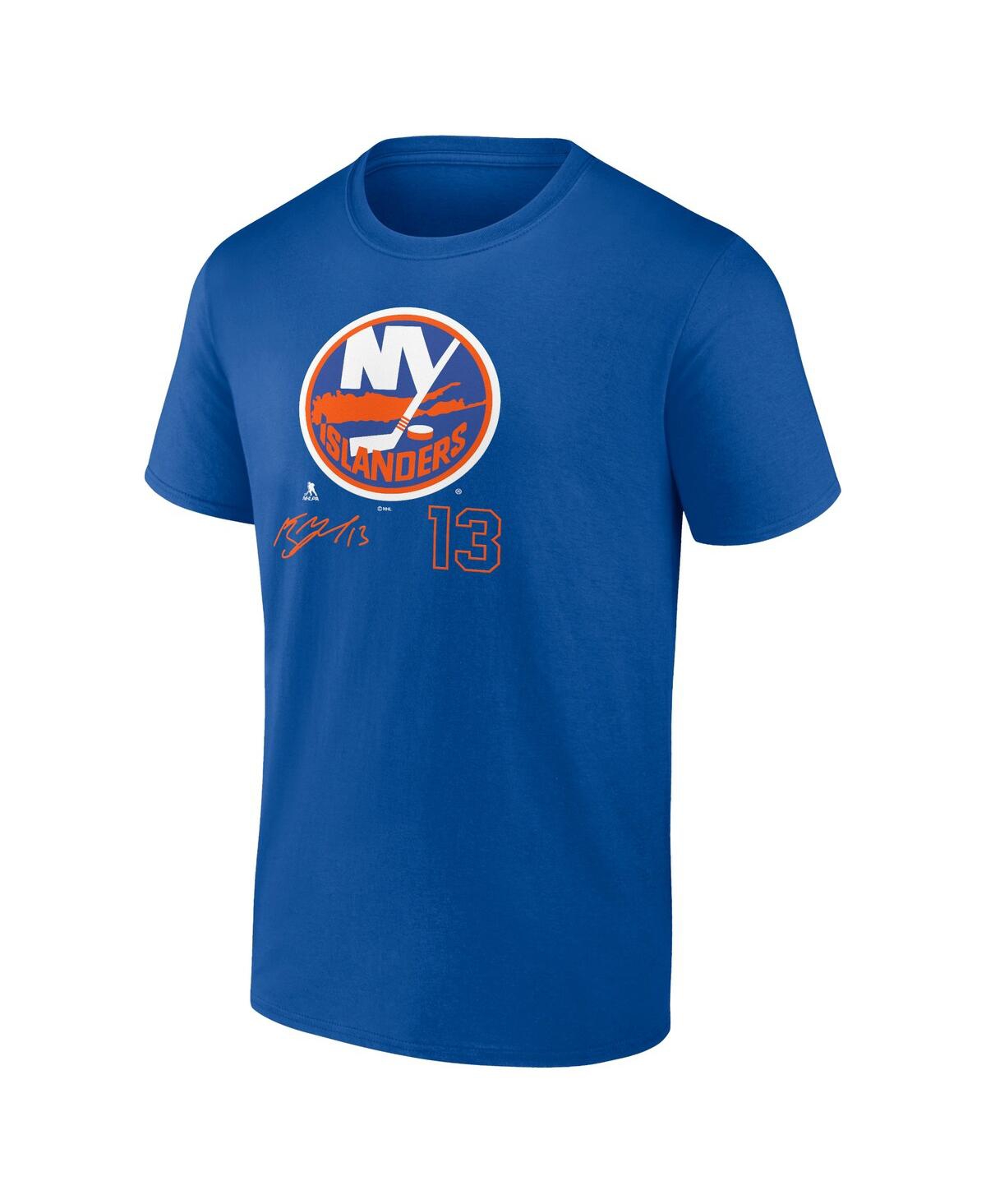 Fanatics Branded Mathew Barzal Royal New York Islanders Name And Number T-shirt In Royal