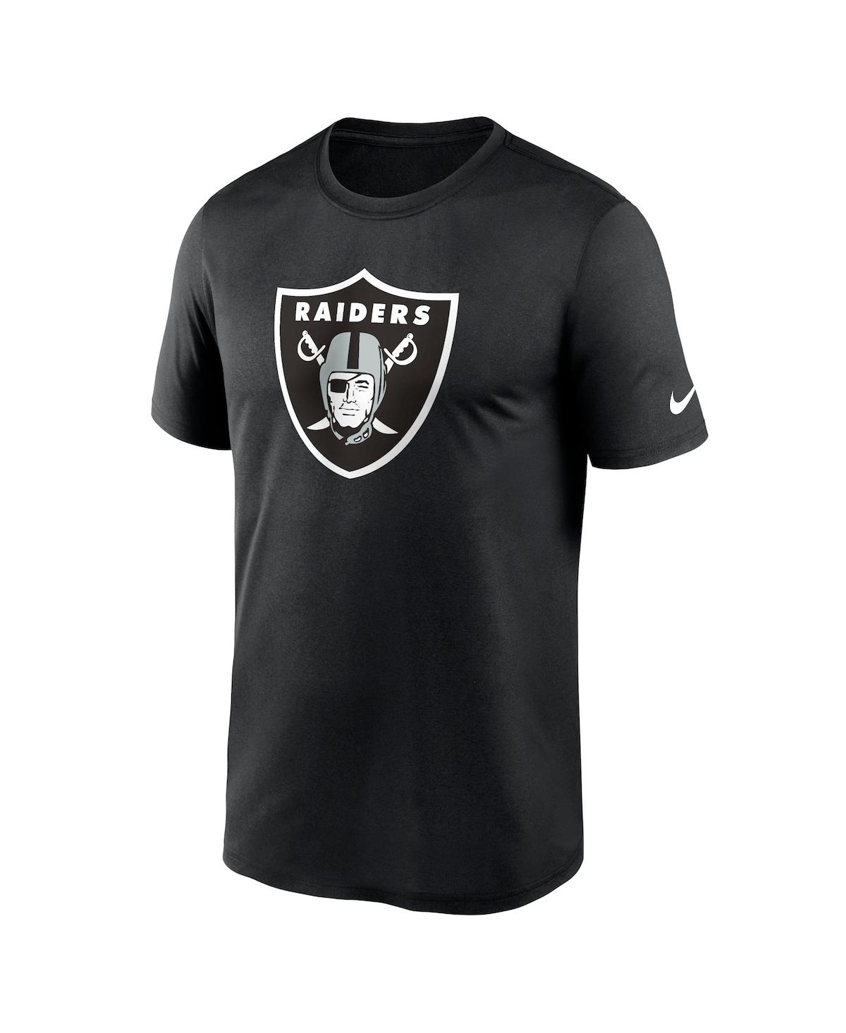 Nike Black Las Vegas Raiders Legend Logo Performance T-shirt In Black