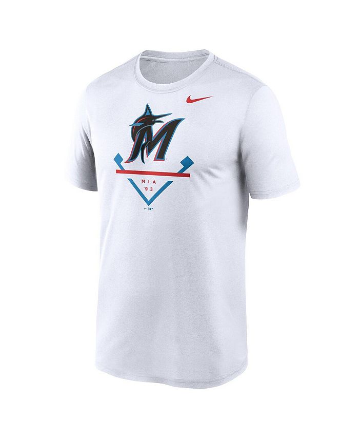 Nike Men's White Miami Marlins Icon Legend Performance T-shirt - Macy's