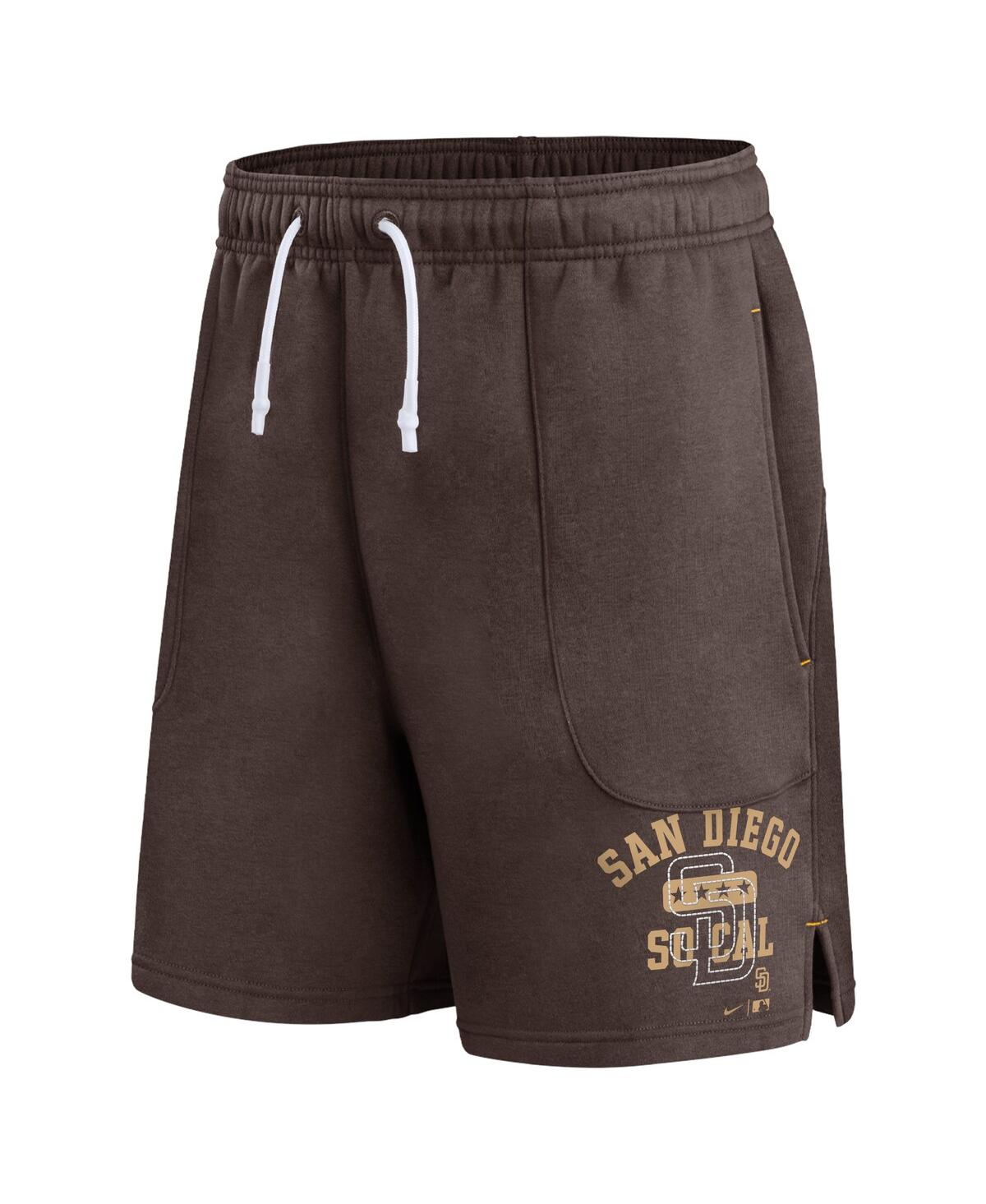 Shop Nike Men's  Brown San Diego Padres Statement Ball Game Shorts