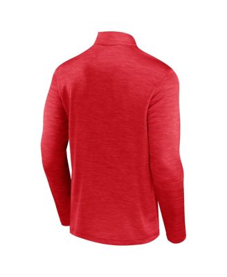 Men's Red Wisconsin Badgers Classic Homefield Quarter-Zip Top