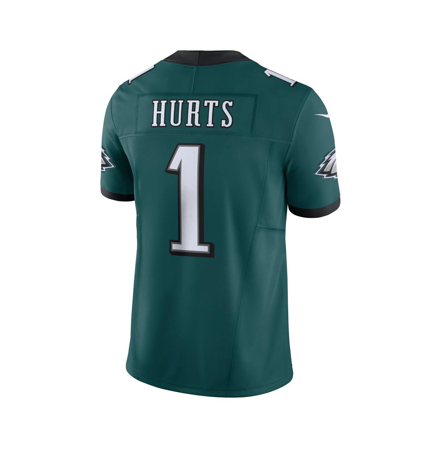 Мужской топ Nike Jalen Hurts Philadelphia Eagles Vapor F.U.S.E. Limited Jersey, цвет: Зелёный — фото 2
