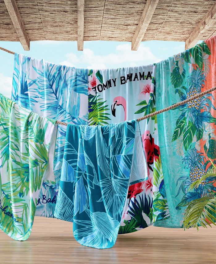 Tommy Bahama Home Pineapple Splash and Baja Island Cotton Terry Beach