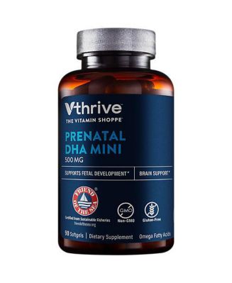 Vthrive Prenatal DHA Mini with 500mg Omega-3 Fish Oil for Fetal ...