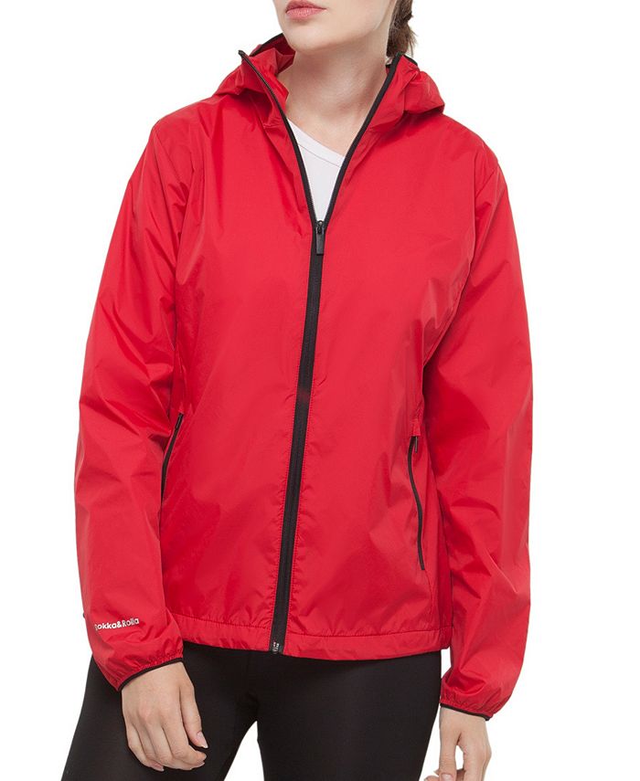 Rokka&Rolla Women's Packable Mesh Lined Jacket Lightweight Windbreaker