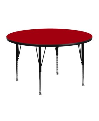 48" Round Laminate Adjustable Preschool Activity Table