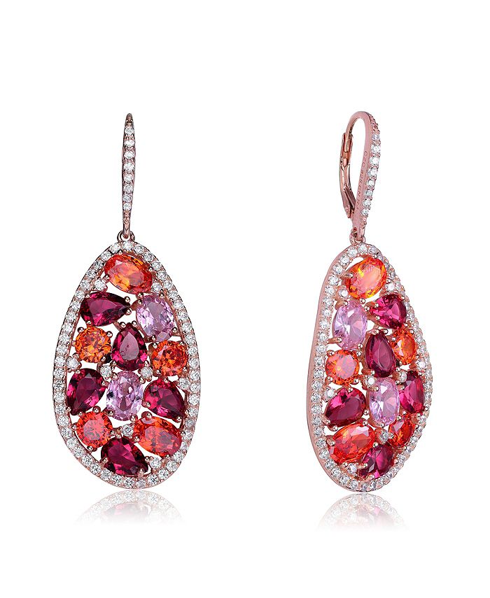 Genevive silver sale cz earrings