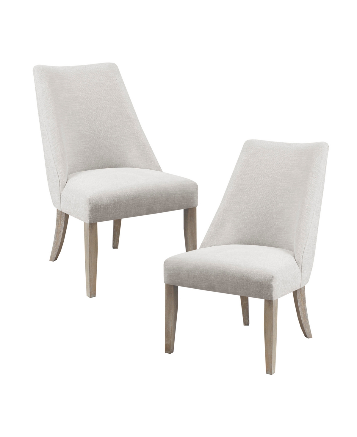 Martha Stewart Collection Winfield 23" 2 Piece Fabric Upholstered Dining Chair In Ivory