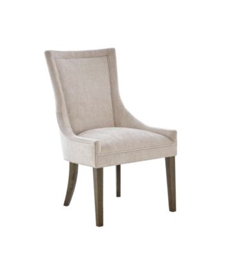 Ultra Traditional Fabric Upholstered Swoop Back Dining Side Chair, Set of 2