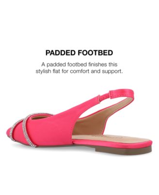 Women's Rebbel Rhinestone Knot Slingback Flats