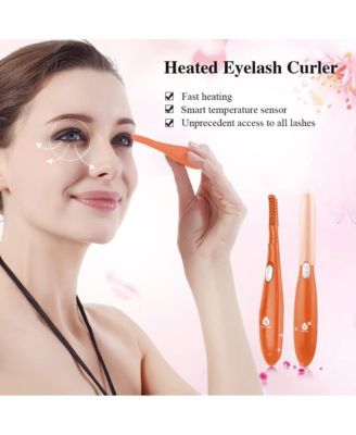Heated Eyelash Curler with Comb, Provides Long Lasting Curl in Seconds