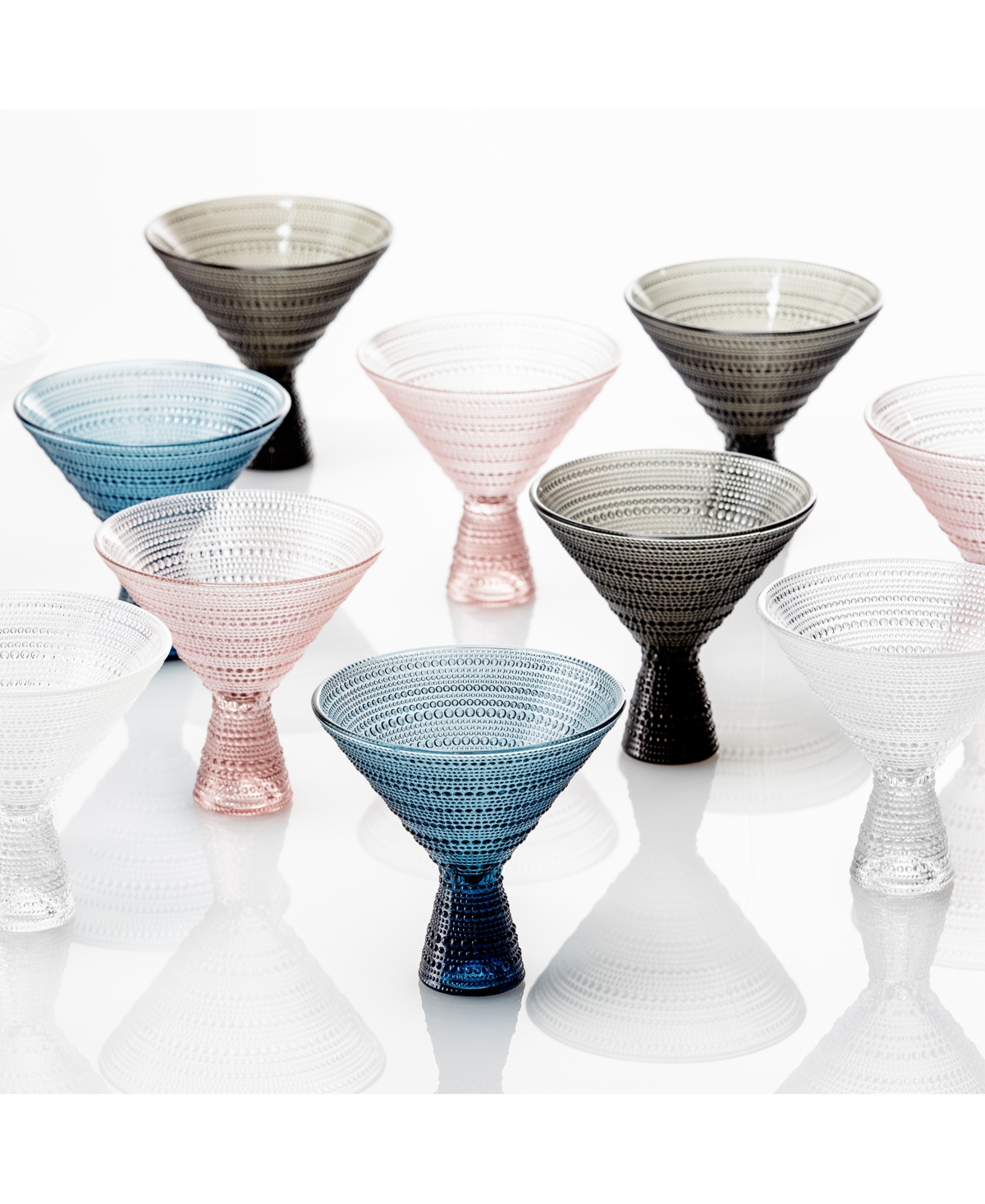 Fortessa Jupiter Martini Glasses, Set Of 4 In Iridescent