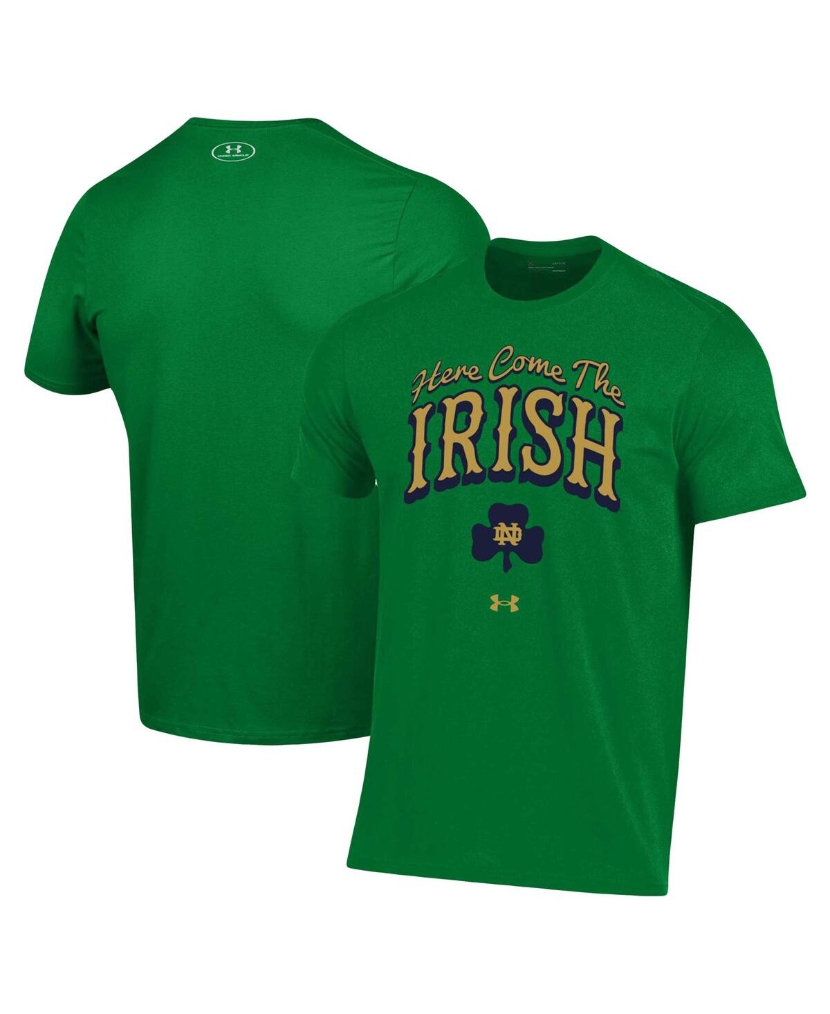 Under Armour Men's  Green Notre Dame Fighting Irish Here Come The Irish T-shirt