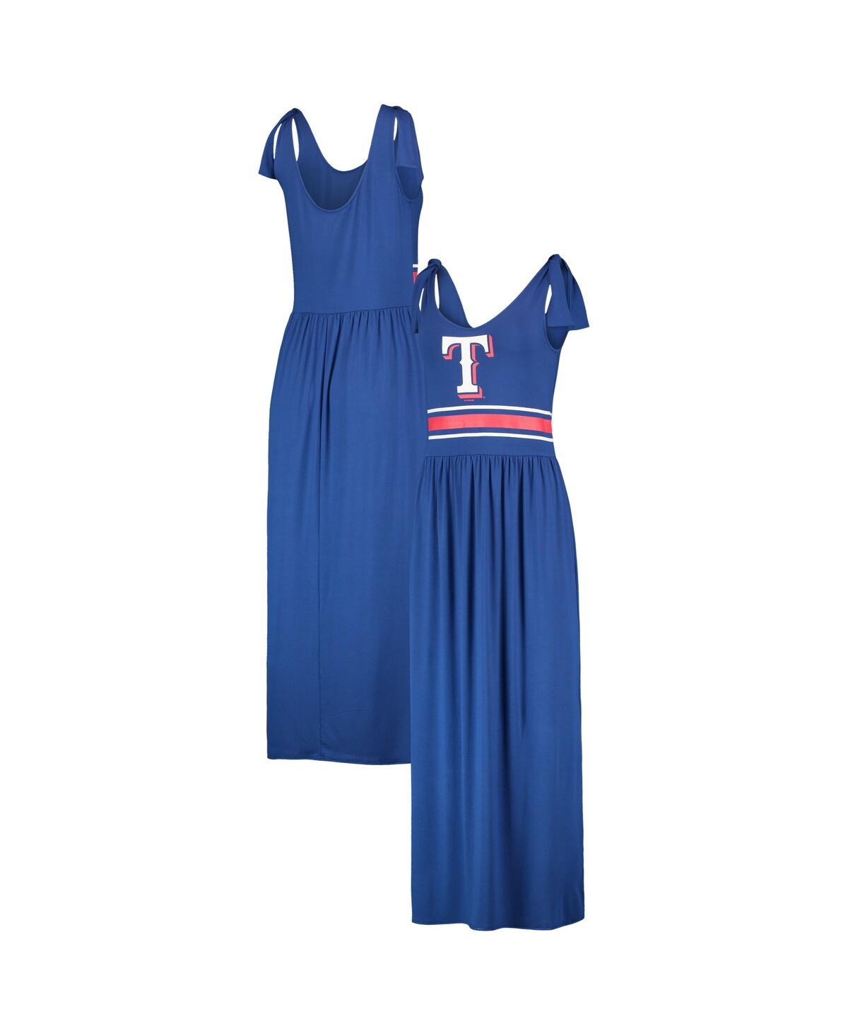 G-III 4HER BY CARL BANKS WOMEN'S G-III 4HER BY CARL BANKS ROYAL TEXAS RANGERS GAME OVER MAXI DRESS