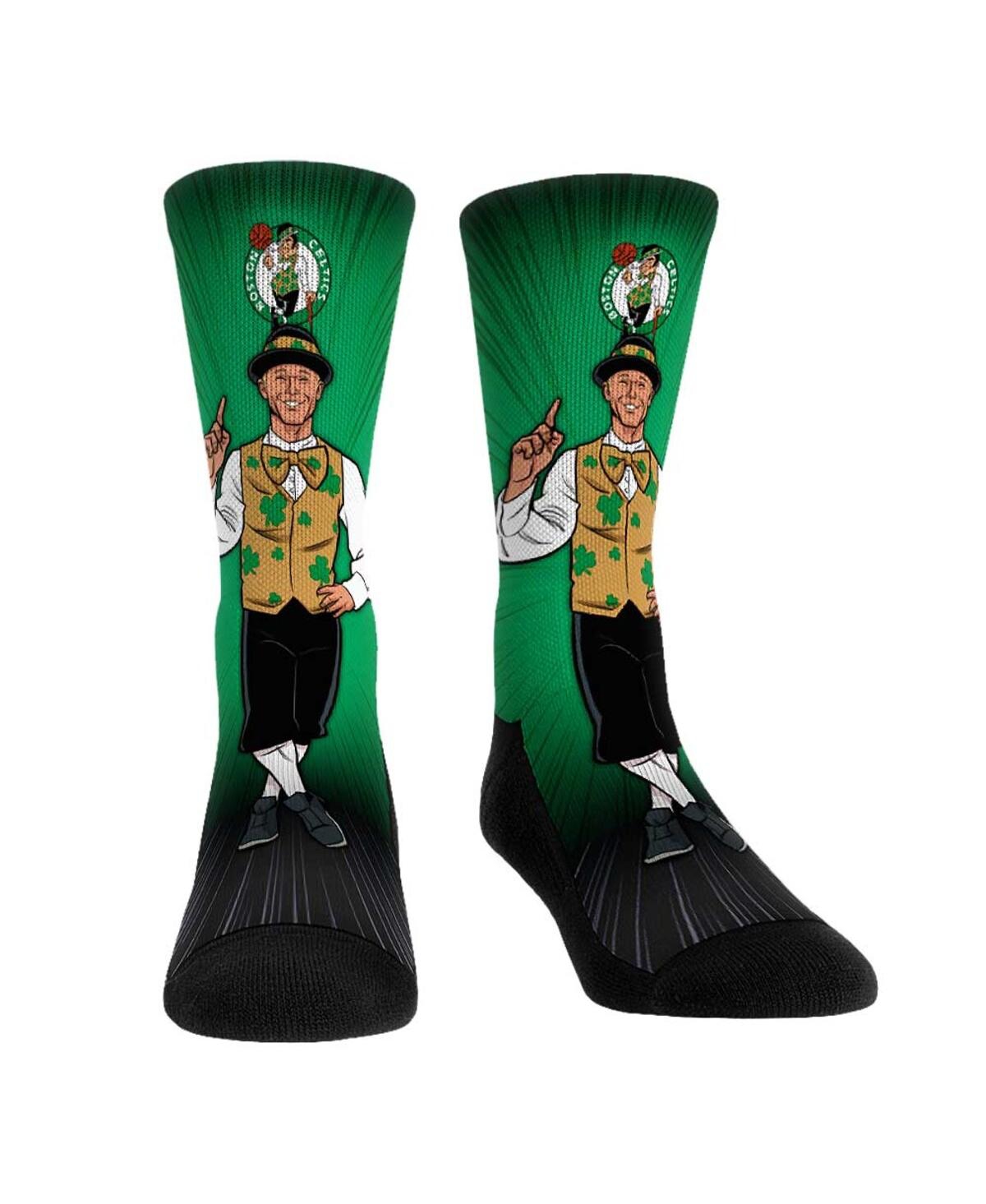 Rock 'em Men's And Women's  Socks Boston Celtics Mascot Pump Up Crew Socks In Multi