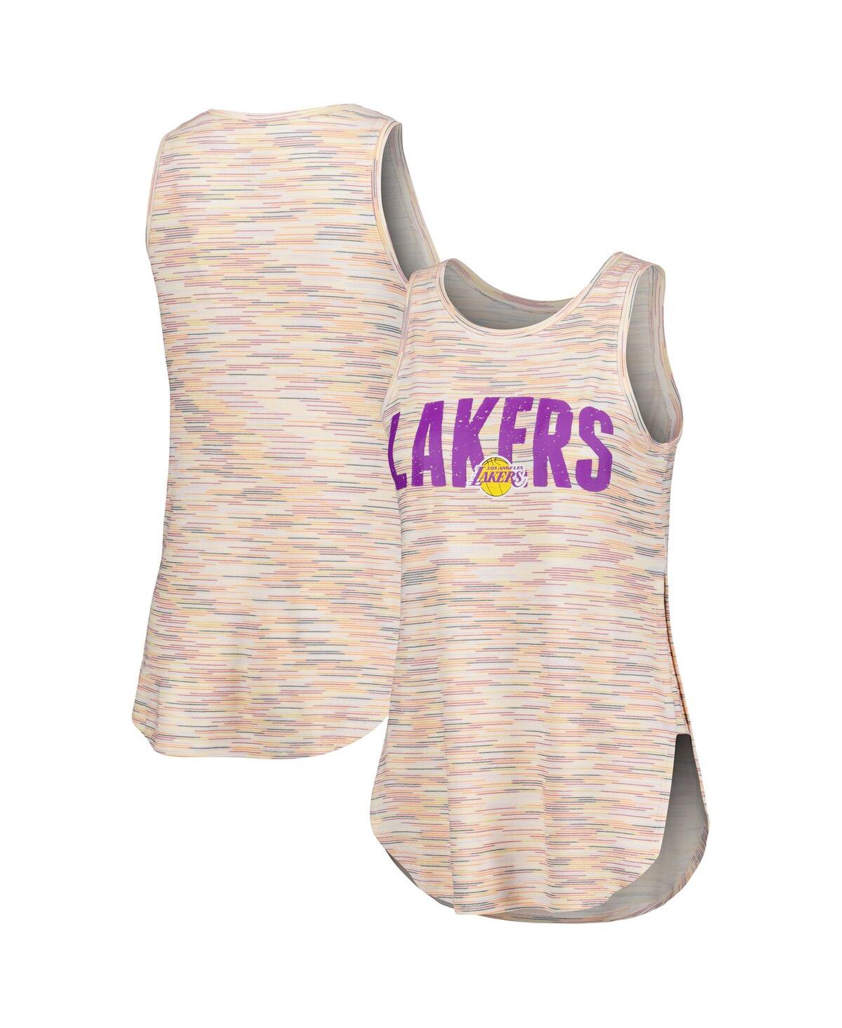 Women's Concepts Sport White Los Angeles Lakers Sunray Tank Top - White