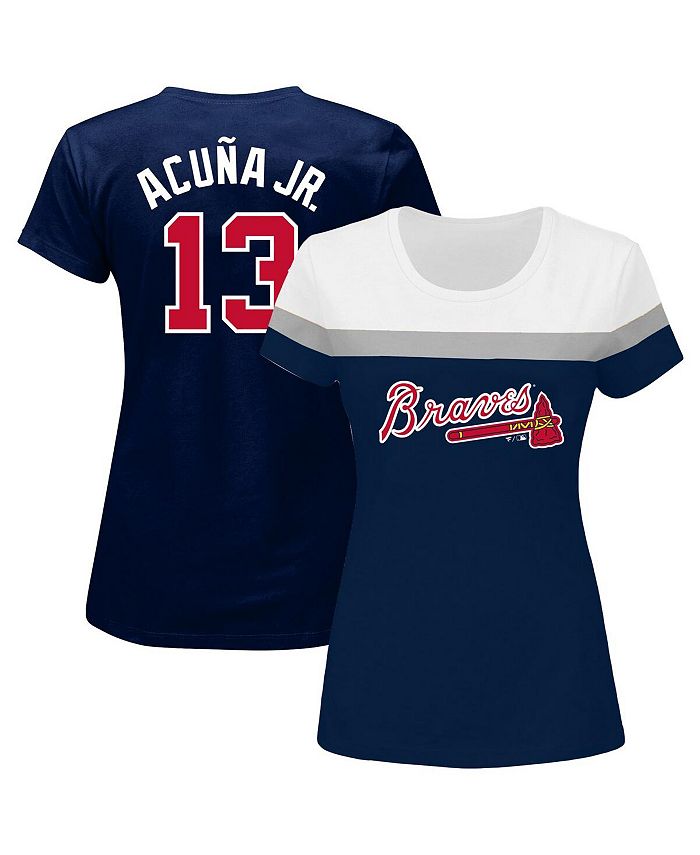 Toddler Nike Ronald Acuna Jr. Navy Atlanta Braves Player Name & Number - T- Shirt