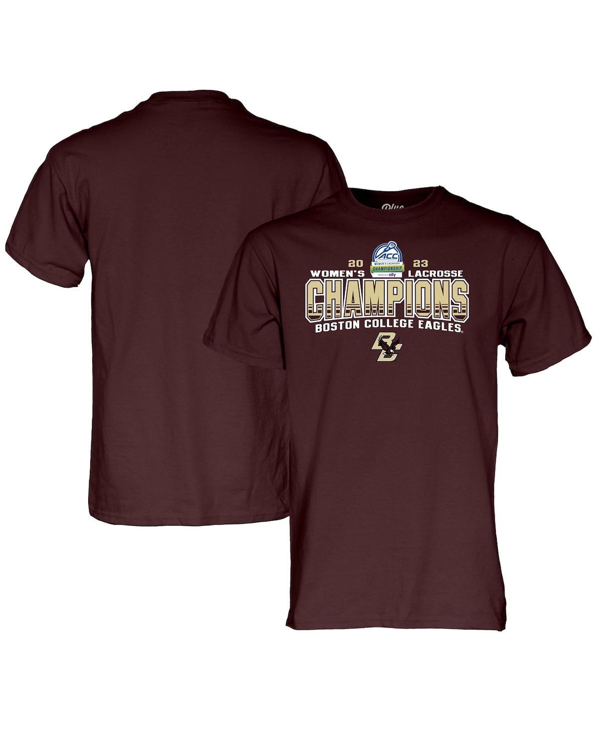 Shop Blue 84 Men's  Maroon Boston College Eagles 2023 Acc Women's Lacrosse Tournament Champions T-shirt