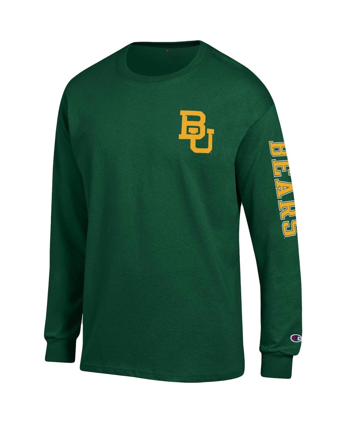 Men's ChampionBaylor Bears Team Stack Long Sleeve T-shirt - Green