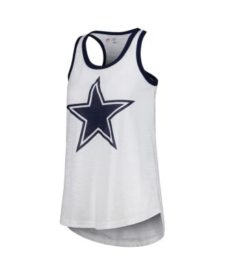 Women's White Dallas Cowboys Tater Tank Top