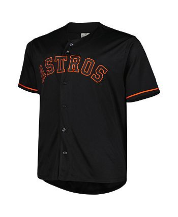 Houston Astros Big & Tall Pop Fashion Jersey - Black