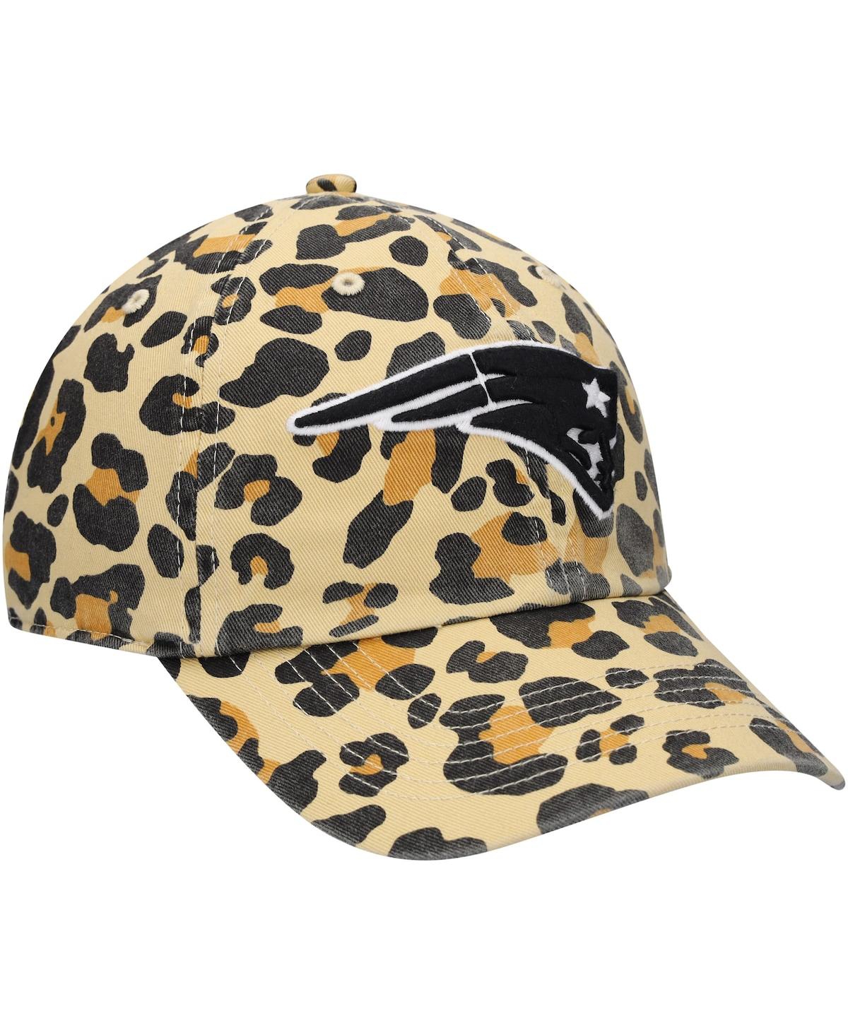 Women's '47 BrandNew England Patriots Bagheera Clean Up Allover Adjustable Hat - Tan