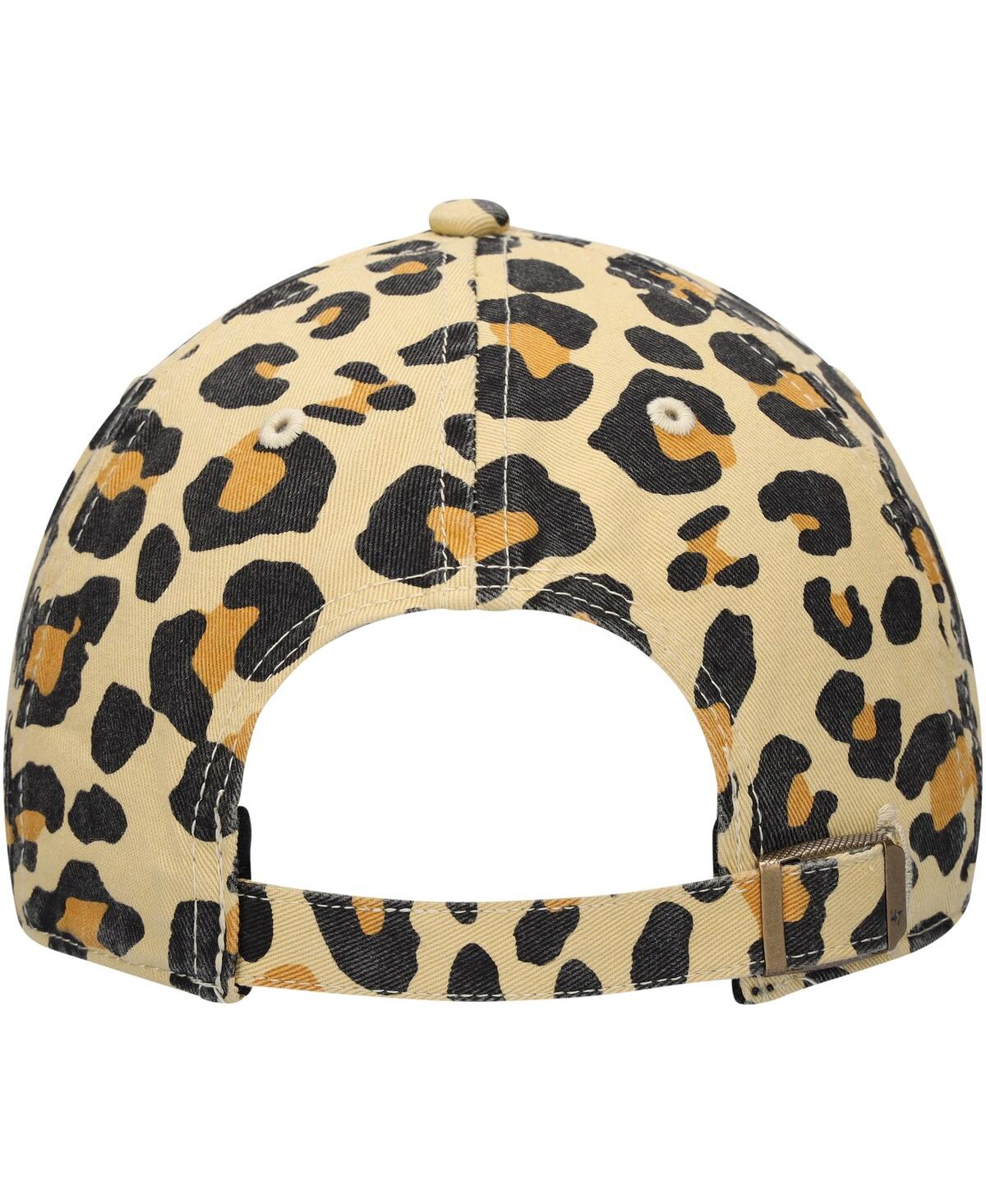 Women's '47 BrandNew England Patriots Bagheera Clean Up Allover Adjustable Hat - Tan