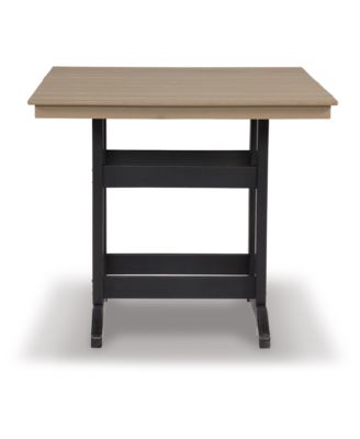 37.13" Fabric Outdoor Counter Height Dining Table