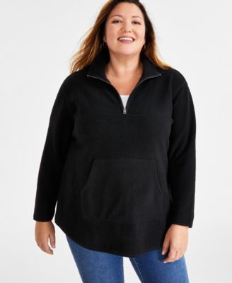 Style Co Plus Size Sherpa 1 4 Zip Pullover Created for Macy s Macy s