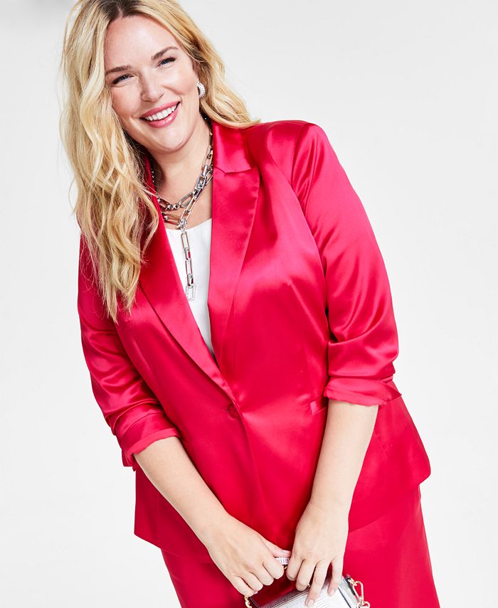 Macys 2025 red blazer