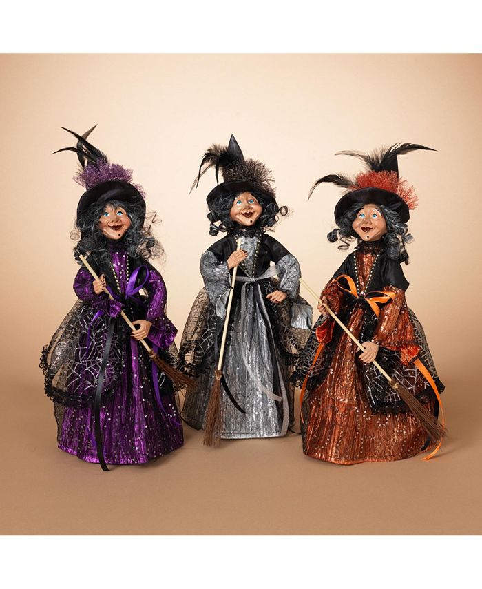 Gerson International Set of 3 Witch Figurines in Dresses Macy's