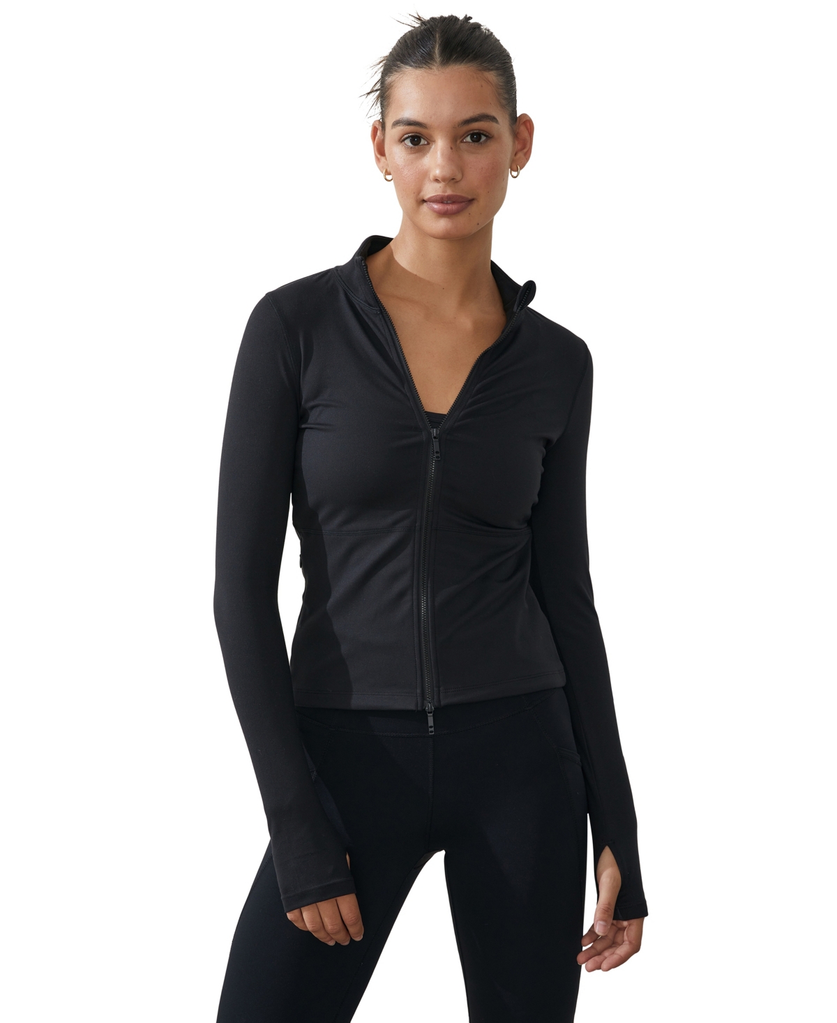 Cotton On Women's Ultra Soft Long Sleeve Zip Through Sweater In Black