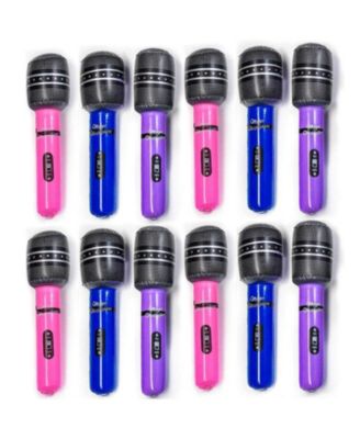 Kicko 10.5 Inch Wireless Inflatable Microphone - 12 Pack of ...