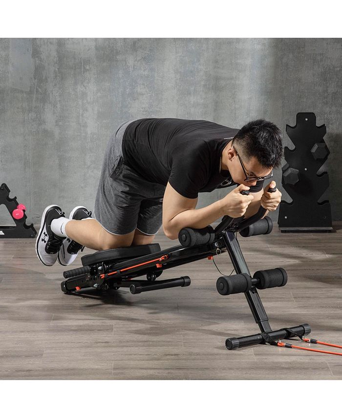 Soozier MultiPurpose Ab Workout Equipment Foldable Sit Up Bench