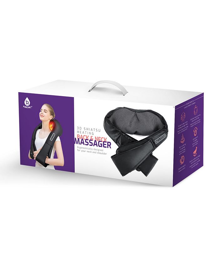 NEW Shiatsu Neck Back Massager with Heat - health and beauty - by
