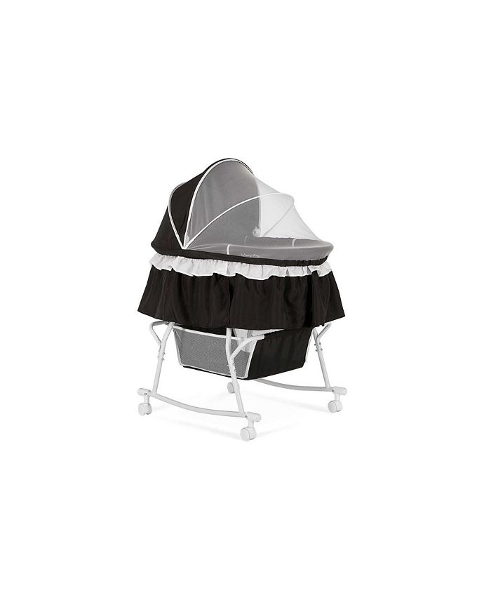 Dream On Me Lacy Portable 2 in 1 Bassinet Black Macy s