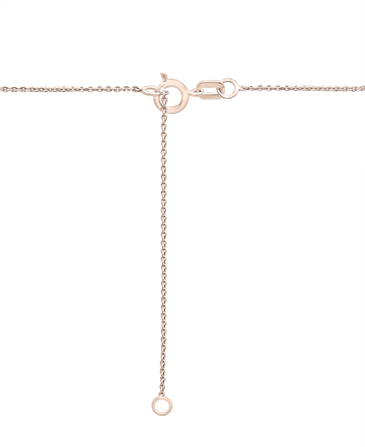 Diamond Pear Solitaire Pendant Necklace (1/4 ct. t.w.) in 14k Gold, + extender