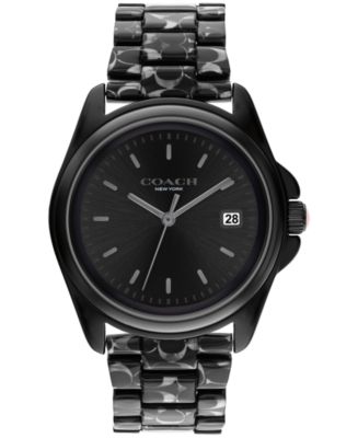 Coach Women\'s Greyson Black Tortoise Signature C Resin Watch Coach Greyson Black Ceramic Women main image 2