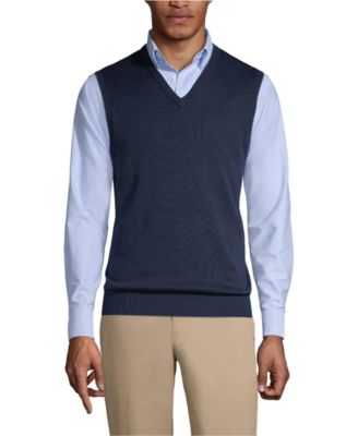Men's Cotton Modal Fine Gauge Sweater Vest